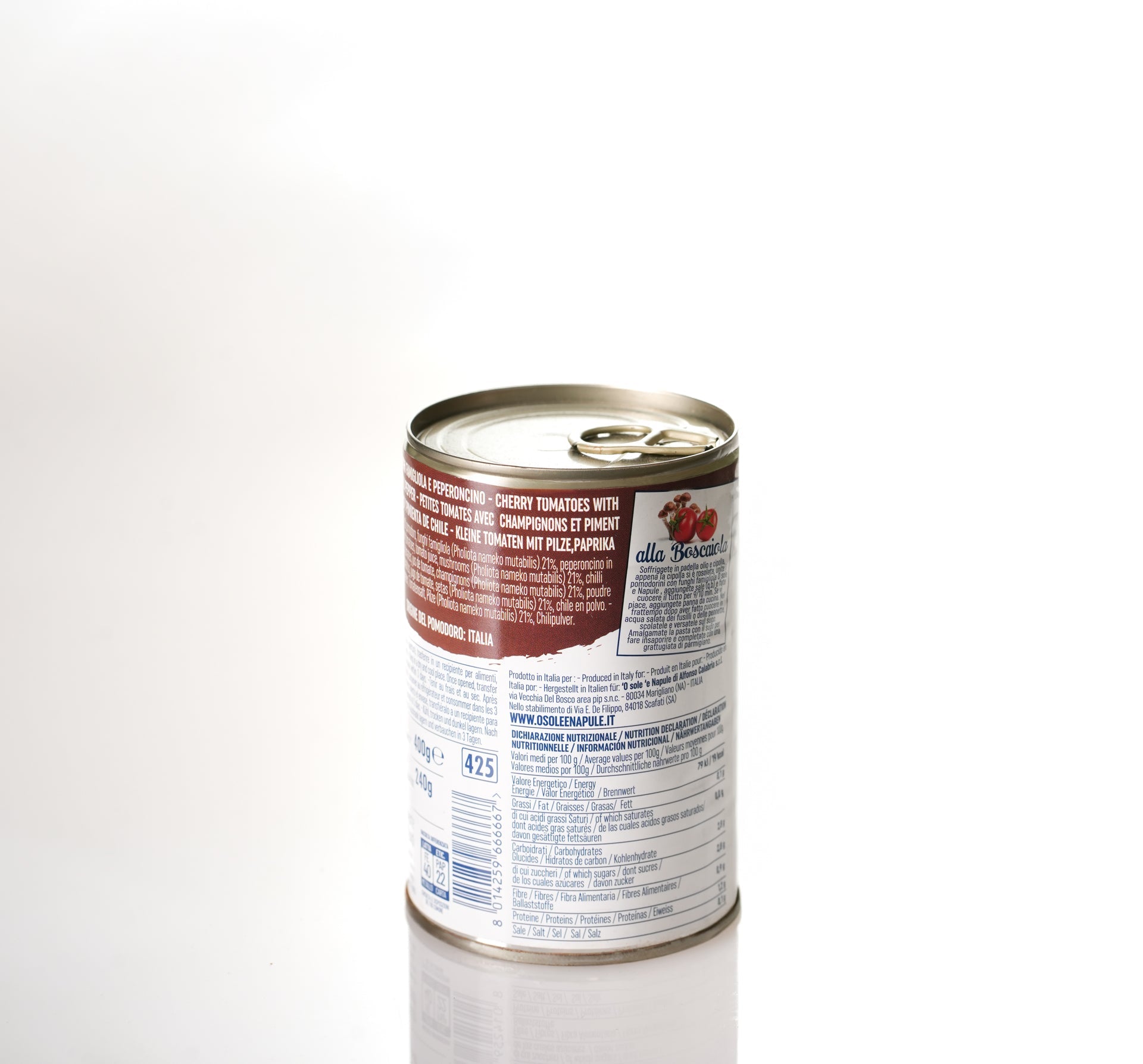 Pomodorini con funghi Latta 400 g