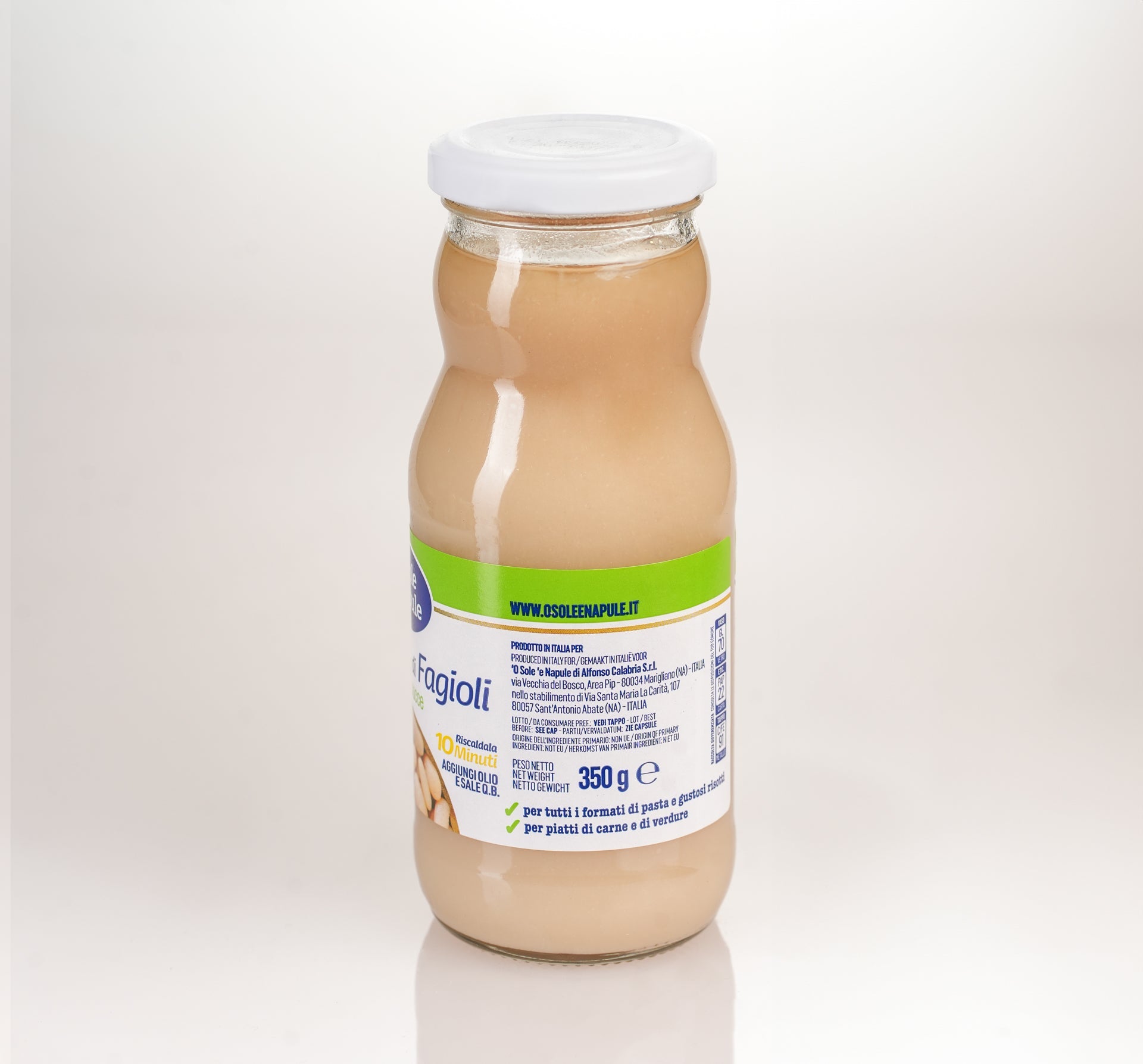Vellutata di Fagioli Cannellini Vetro 350 g senza bucce