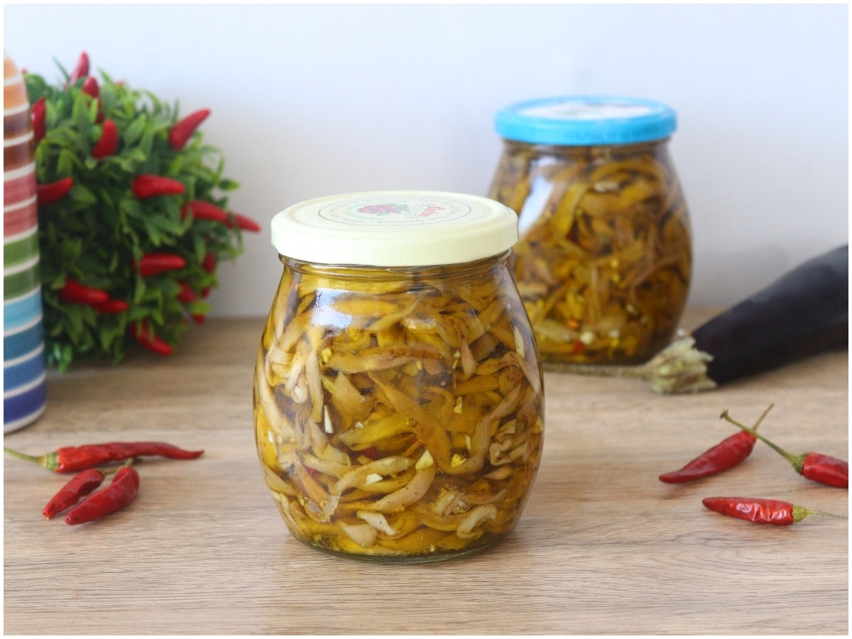 Barattolo melanzane sott'olio mezzo chilo